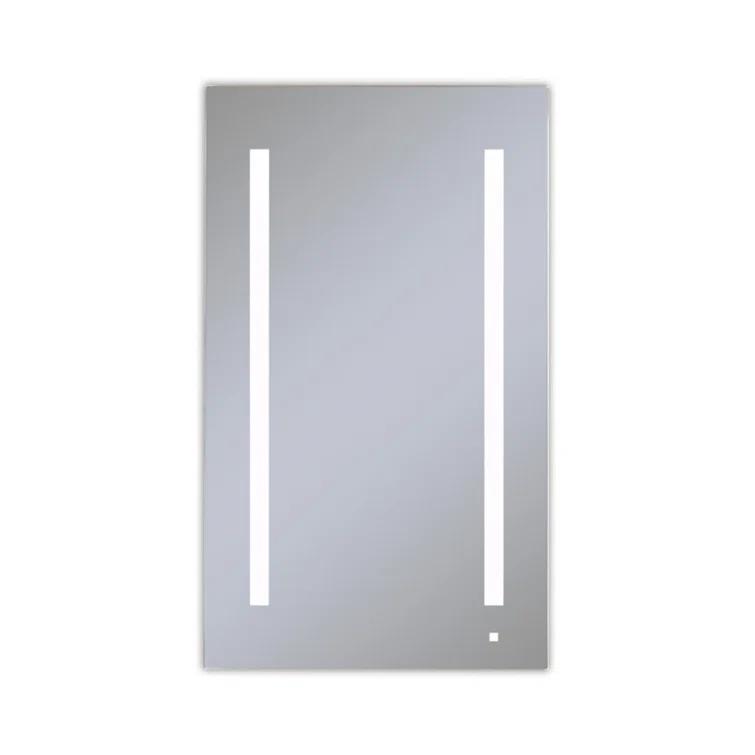 Robern AC2440D4P1L AiO Recessed Frameless Medicine Cabinet with 6 Adjustable Shelves and LED Lighting