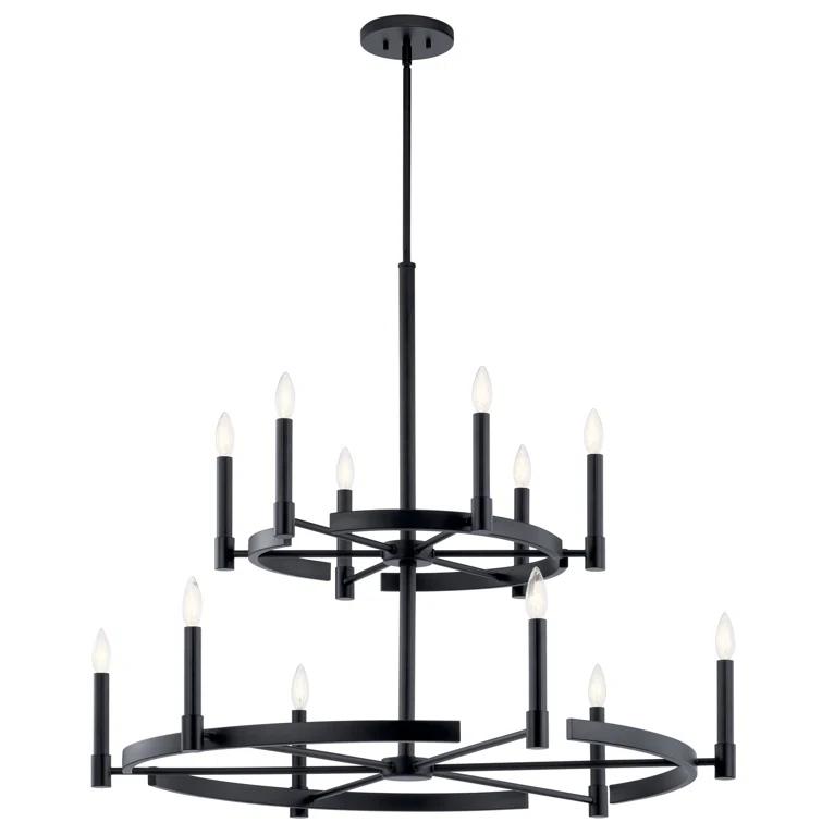 Kichler Lighting Tolani 12 - Light Chandelier in  Black