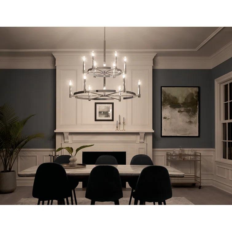 Kichler Lighting Tolani 12 - Light Chandelier in  Black