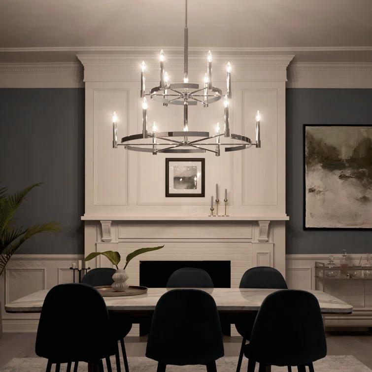 Kichler Lighting Tolani 12 - Light Chandelier in  Black