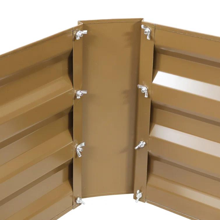 Ippolito Rectangular Galvanized Steel Raised Garden Bed
