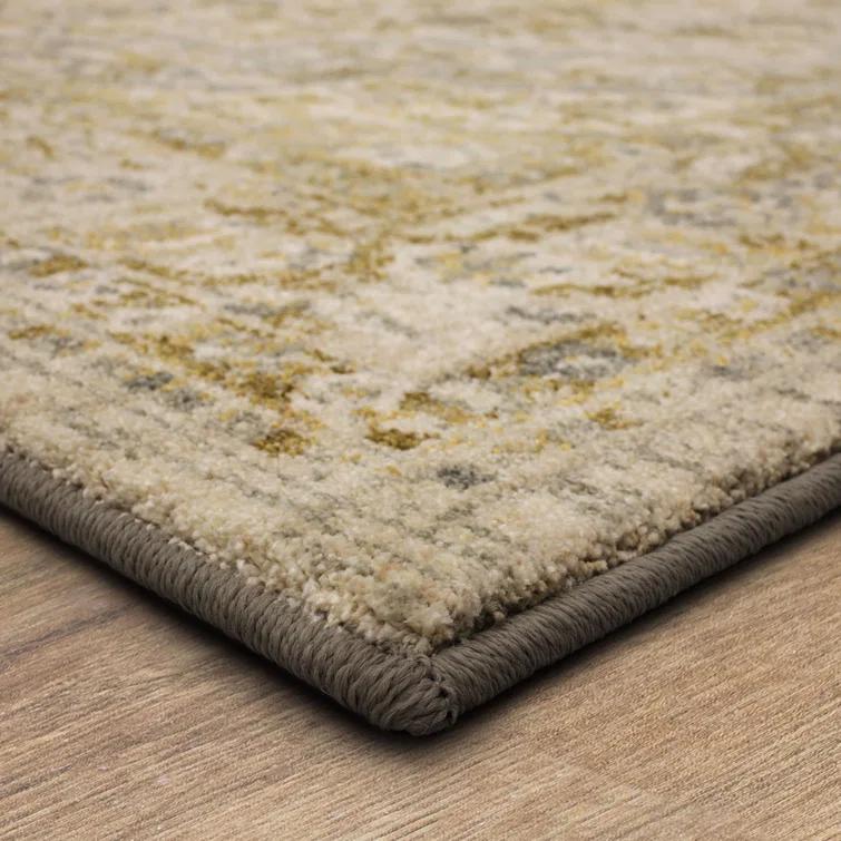 Silk Gray/Beige Area Rug