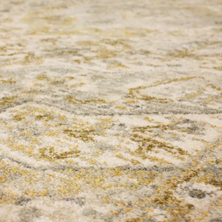 Silk Gray/Beige Area Rug