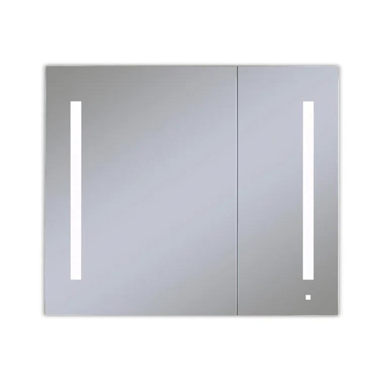 Robern AiO Recessed Framed Medicine Cabinet with 3 Adjustable Shelves and LED Lighting