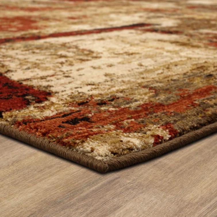 Karastan Treviso Abstract Brown Area Rug | Wayfair