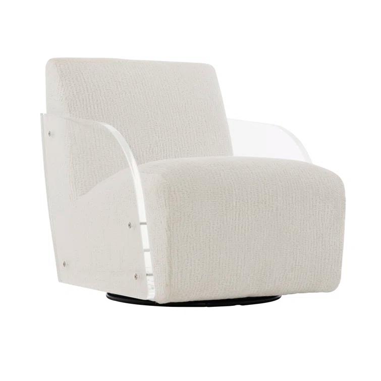 Perla Upholstered Swivel Armchair