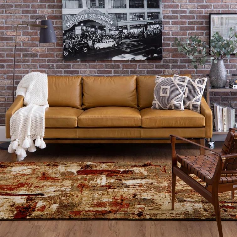 Karastan Treviso Abstract Brown Area Rug | Wayfair