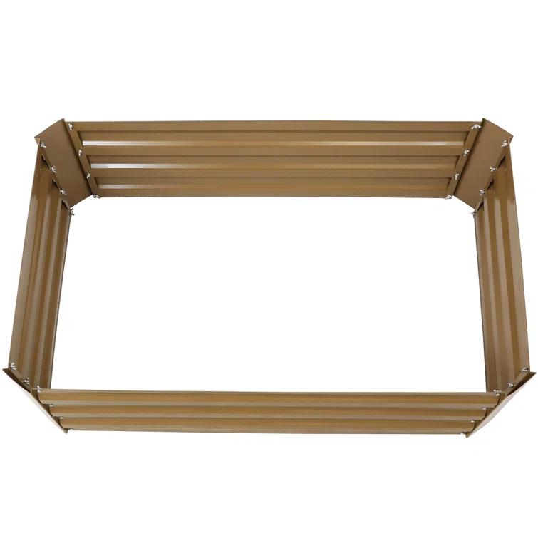 Ippolito Rectangular Galvanized Steel Raised Garden Bed