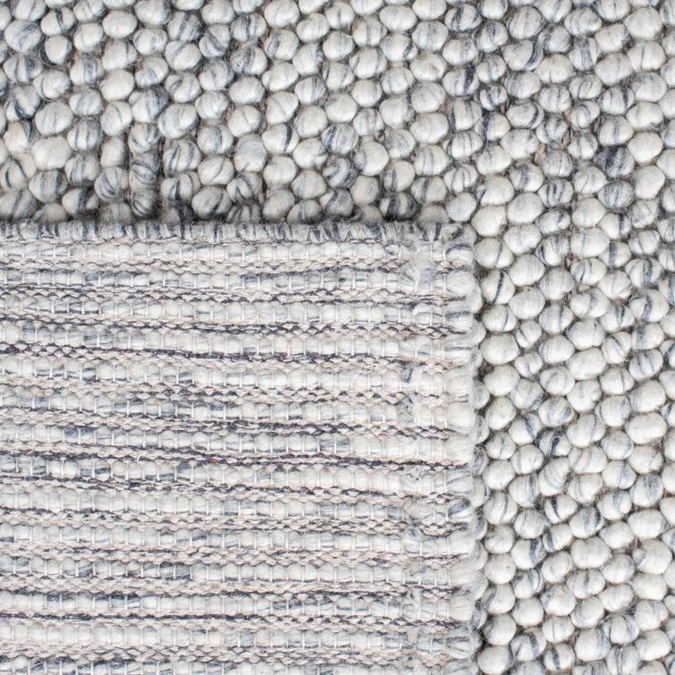 SAFAVIEH Natura Feride Geometric Area Rug, Light Grey/Ivory, 6' x 8'
