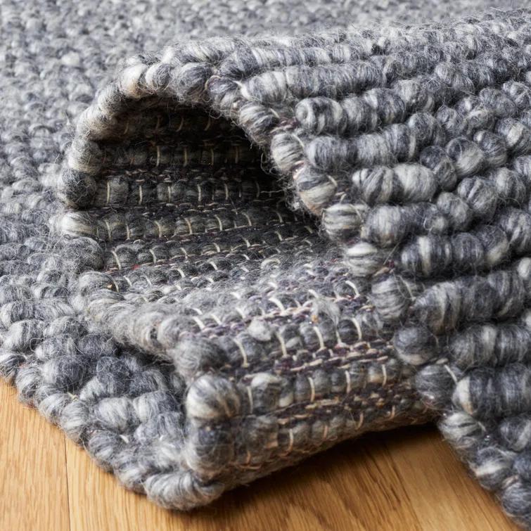 Natura NAT620 Hand Woven Area Rug - Dark Grey - 3'x5' - Safavieh