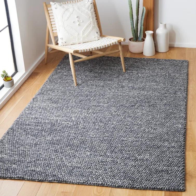 Natura NAT620 Hand Woven Area Rug - Dark Grey - 3'x5' - Safavieh