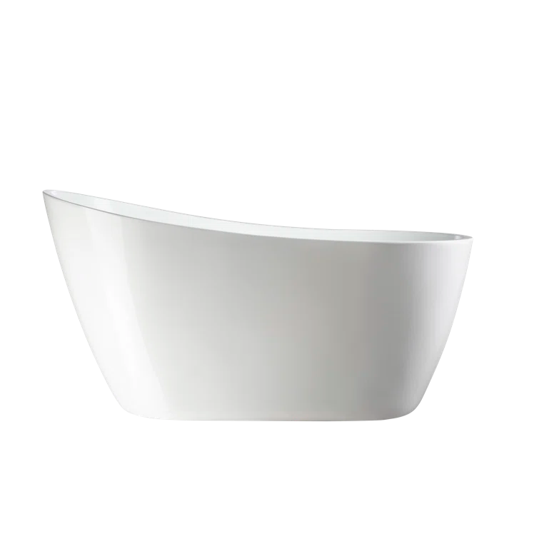Maya 55" x 28" Freestanding Soaking Acrylic Bathtub