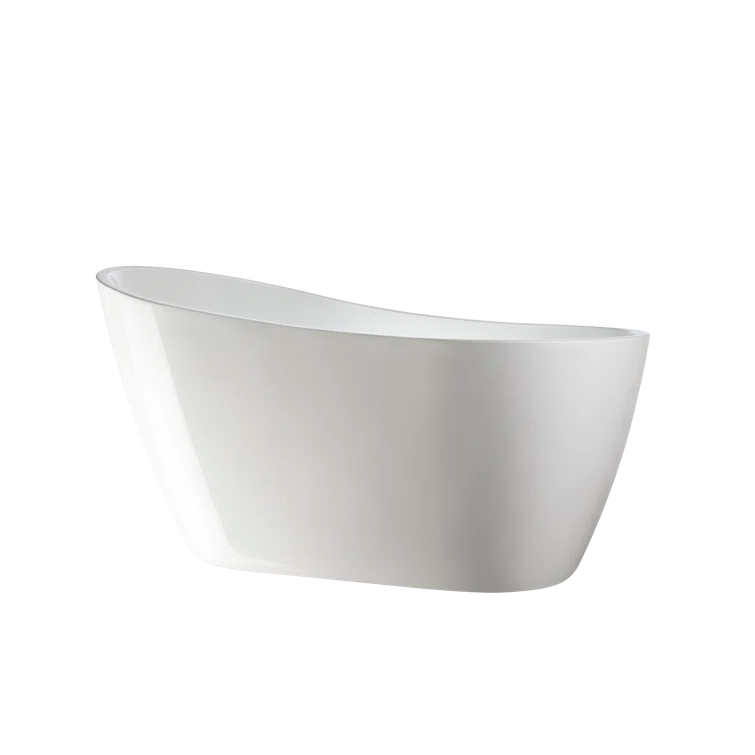 Maya 55" x 28" Freestanding Soaking Acrylic Bathtub