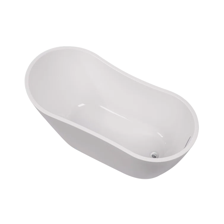 Maya 55" x 28" Freestanding Soaking Acrylic Bathtub