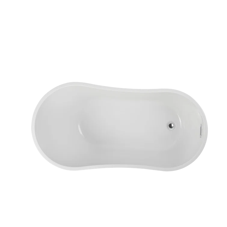 Maya 55" x 28" Freestanding Soaking Acrylic Bathtub