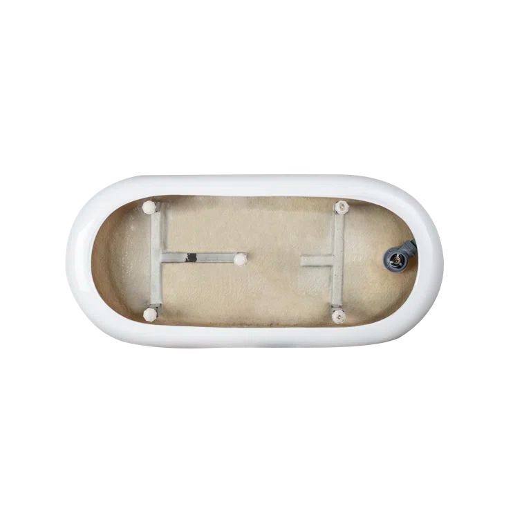 Maya 55" x 28" Freestanding Soaking Acrylic Bathtub