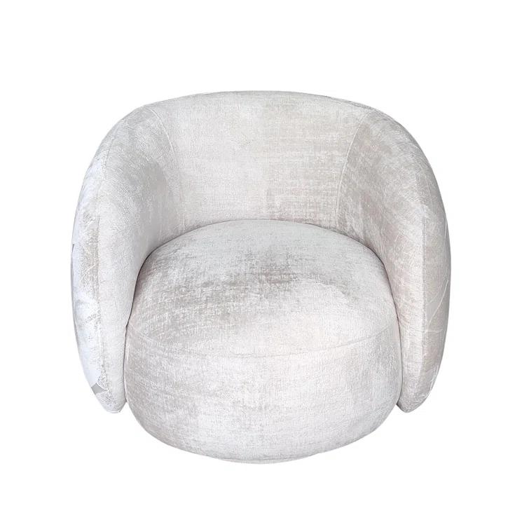 Napoli Upholstered Swivel Barrel Chair
