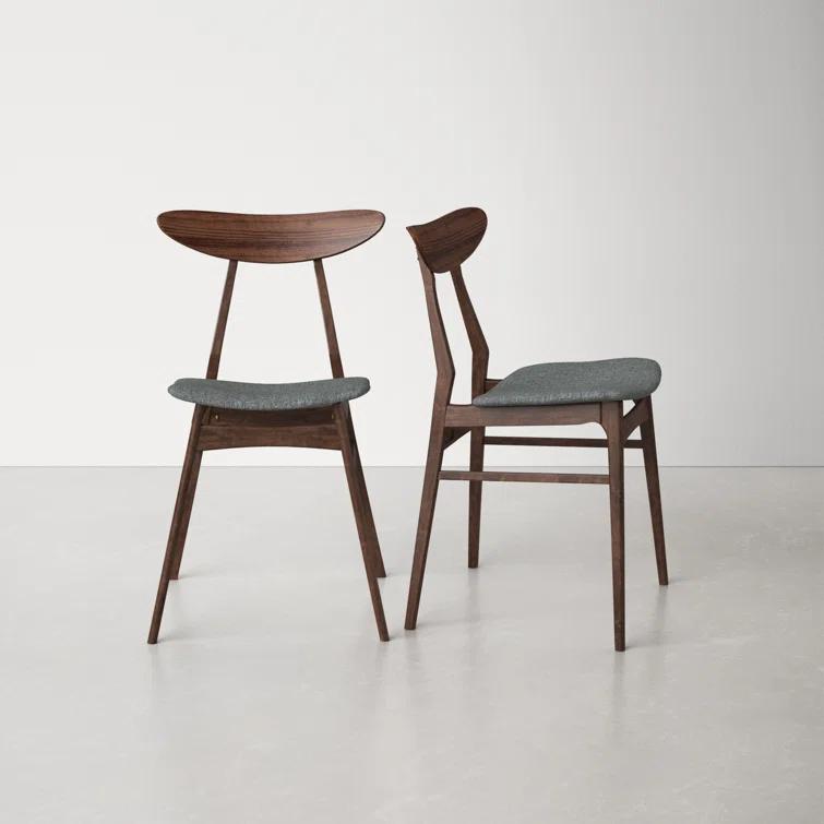 Hartford Dining Chair in Warm Gray/Walnut