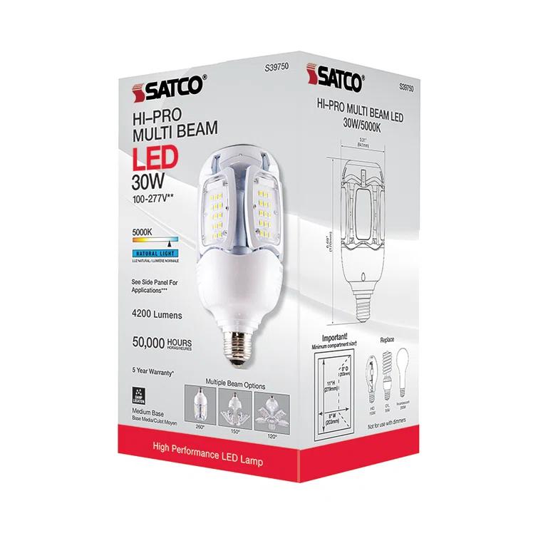 200 Watt Equivalent Corncob E26/Medium (Standard) 5000K LED Bulb