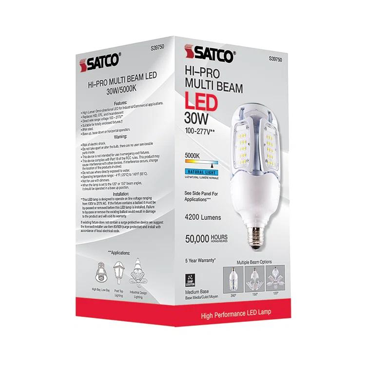 200 Watt Equivalent Corncob E26/Medium (Standard) 5000K LED Bulb