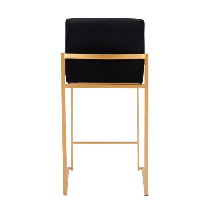 Rego Upholstered Counter Stool with Metal Frame