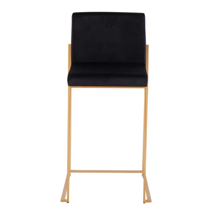 Rego Upholstered Counter Stool with Metal Frame