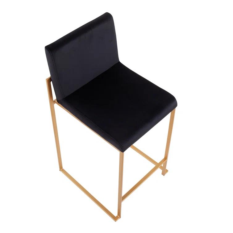 Rego Upholstered Counter Stool with Metal Frame