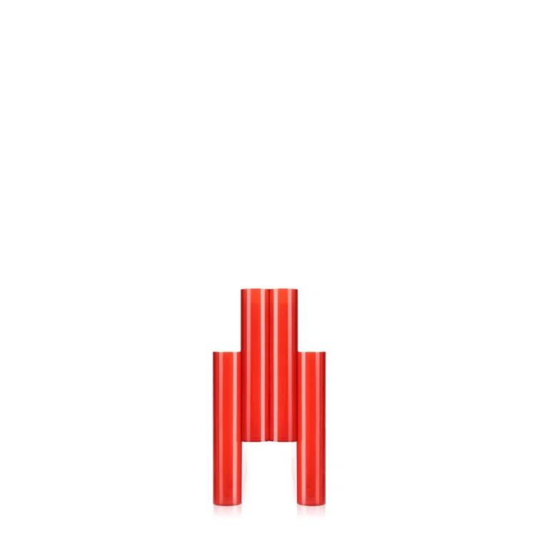 Orange Red Plastic Modern Magazine Rack