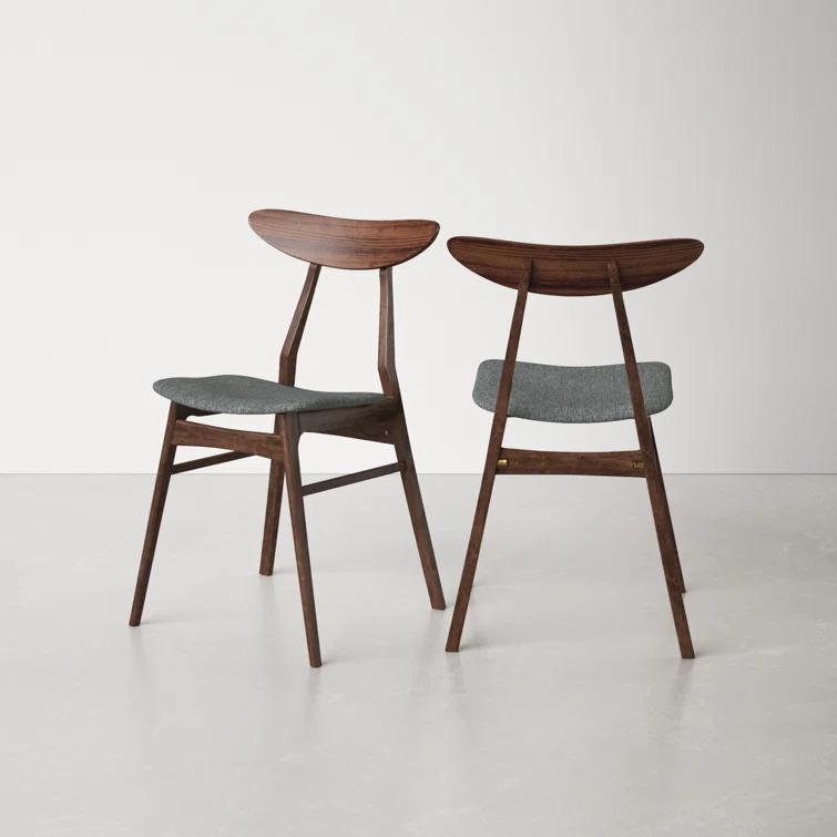 Hartford Dining Chair in Warm Gray/Walnut