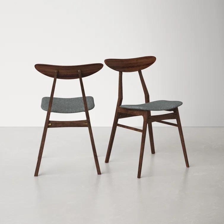 Hartford Dining Chair in Warm Gray/Walnut