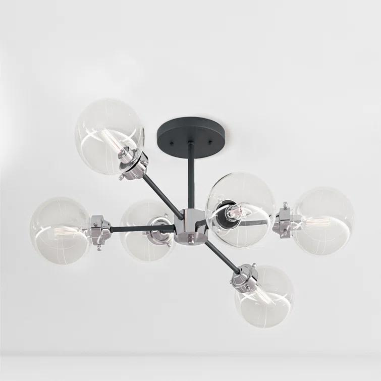 Blevins Glass Semi Flush Mount