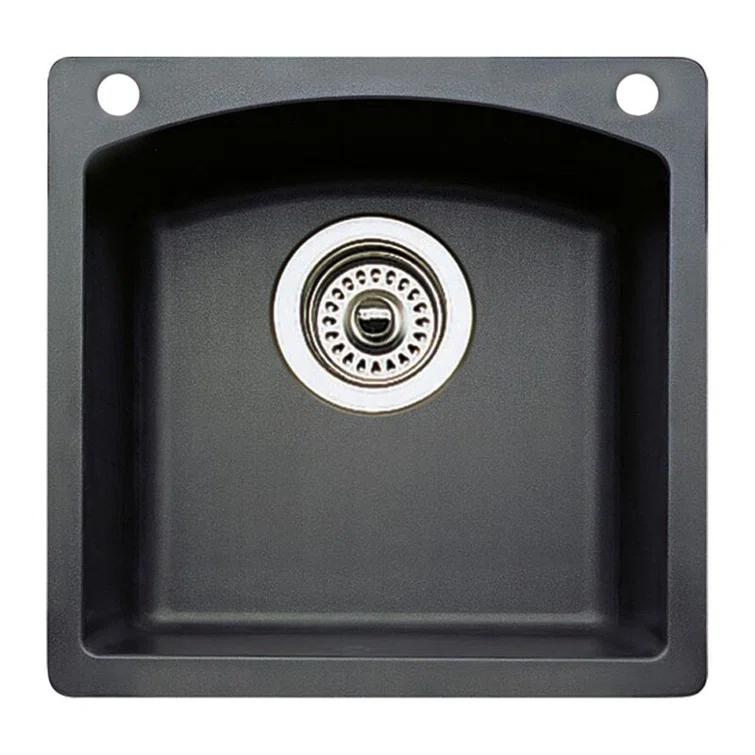 Blanco Diamond 15" L x 15" W Dual Mount Bar Sink 440204-2