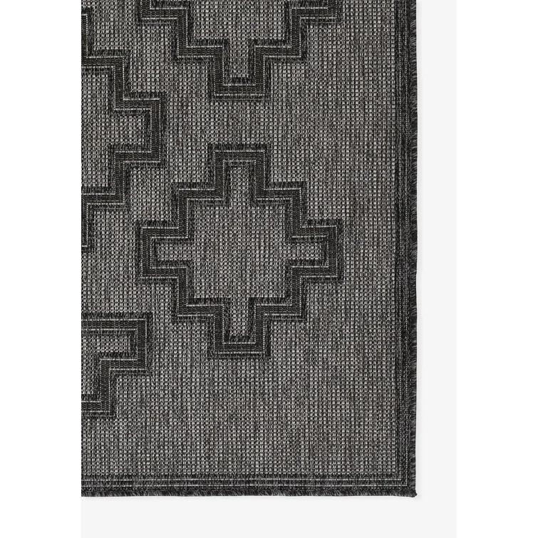 Ava Moroccan Charcoal Indoor / Outdoor Area Rug