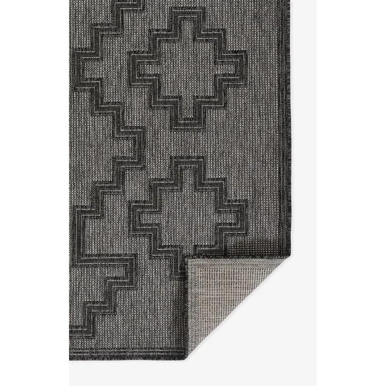 Ava Moroccan Charcoal Indoor / Outdoor Area Rug