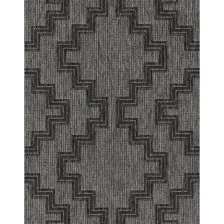 Ava Moroccan Charcoal Indoor / Outdoor Area Rug