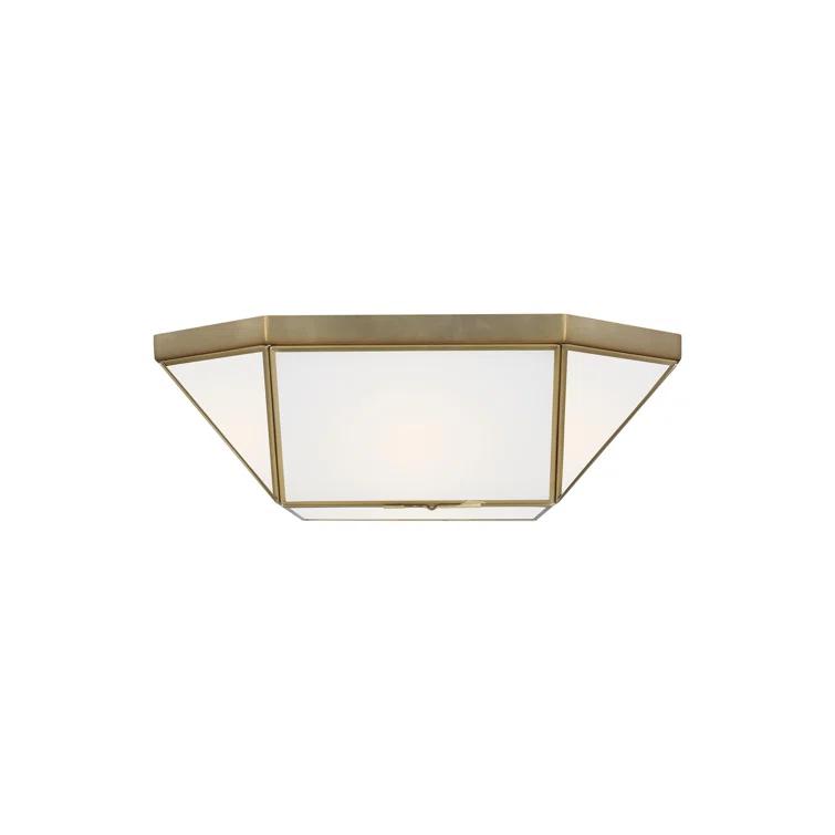 Generation Lighting 2-Light Morrison Ceiling Lamp Satin Brass 7579452-848 | Ceiling Light Fixture for Home Decor| Ceiling Mount Light for Bedroom, Bathroom, Kitchen, and Living Room Décor