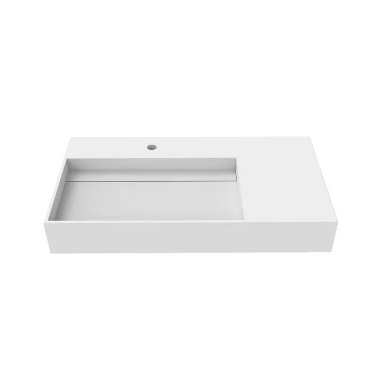 Juniper 30" Wall Mounted Bathroom Sink With Left Basin