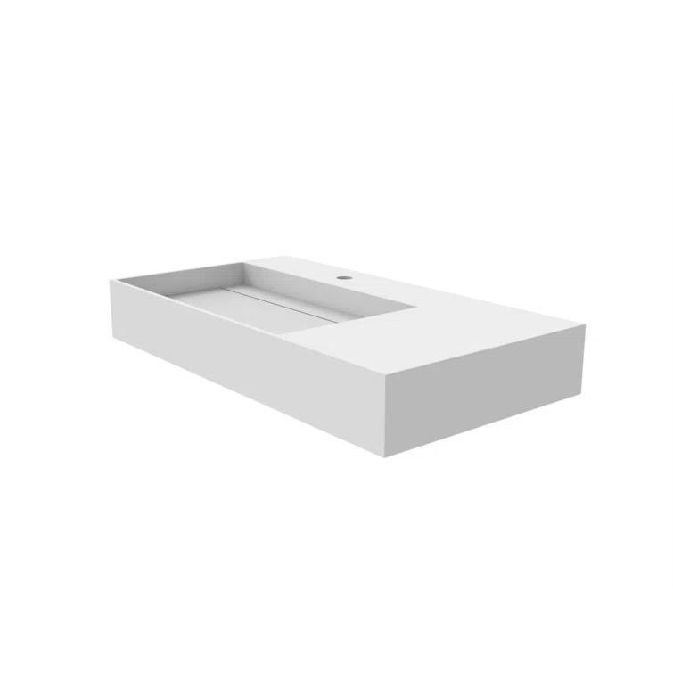 Juniper 30" Wall Mounted Bathroom Sink With Left Basin