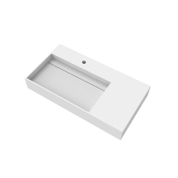 Juniper 30" Wall Mounted Bathroom Sink With Left Basin