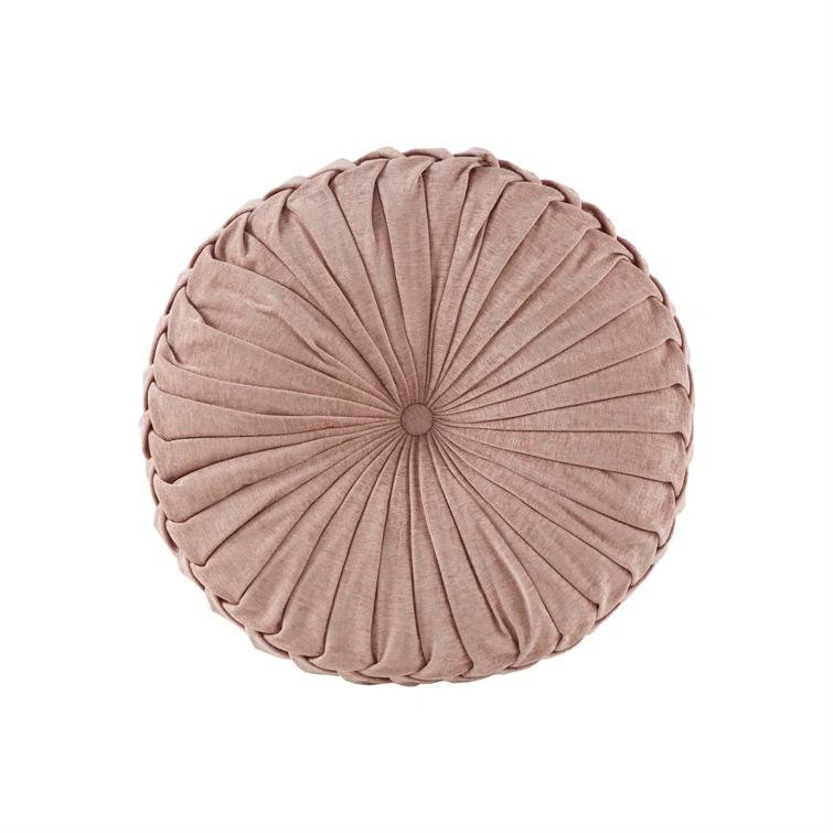 Intelligent Design Loretta Poly Chenille Round Floor Pillow Cushion