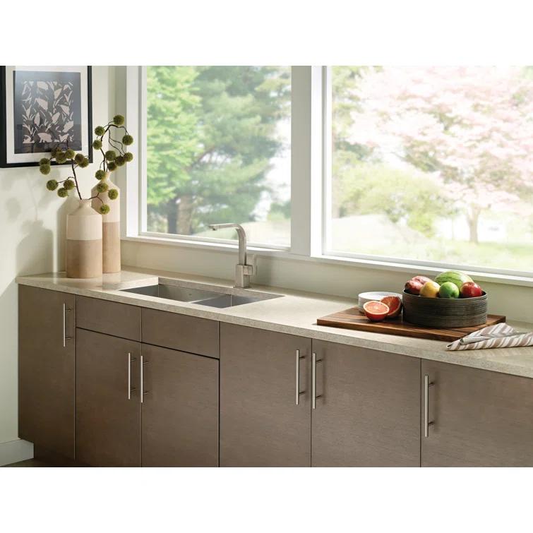 Prep 1600 Series Stainless Steel Undermount 34" x 20" Double Bowl Kitchen Sink