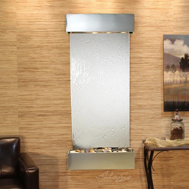 Adagio IFS2040 Inspiration Falls - Silver Mirror Wall Fountain