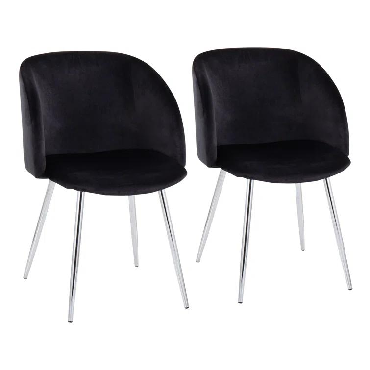 Terrance 18.5'' H Velvet Upholstered Parsons Chair