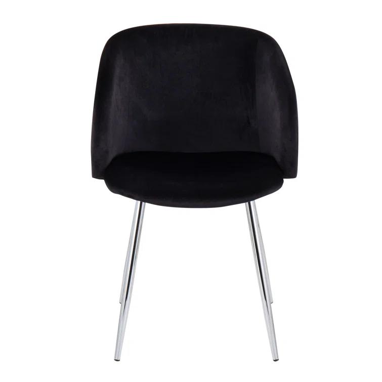 Terrance 18.5'' H Velvet Upholstered Parsons Chair