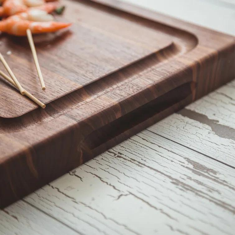 John Boos John Boos Reversible 18" Barbecue Carving Cutting Board w/ Juice Groove, Walnut