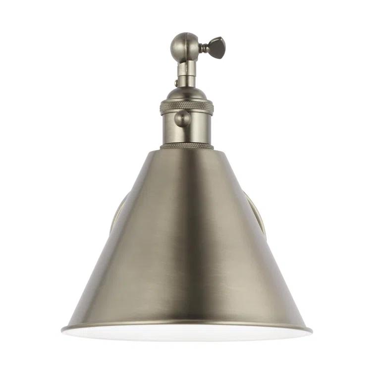 Salem 1-Light Midnight Black Wall Sconce with Midnight Black Metal Shade