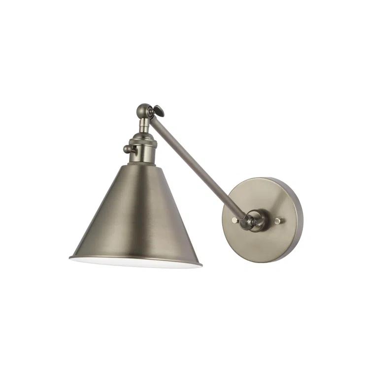 Salem 1-Light Midnight Black Wall Sconce with Midnight Black Metal Shade