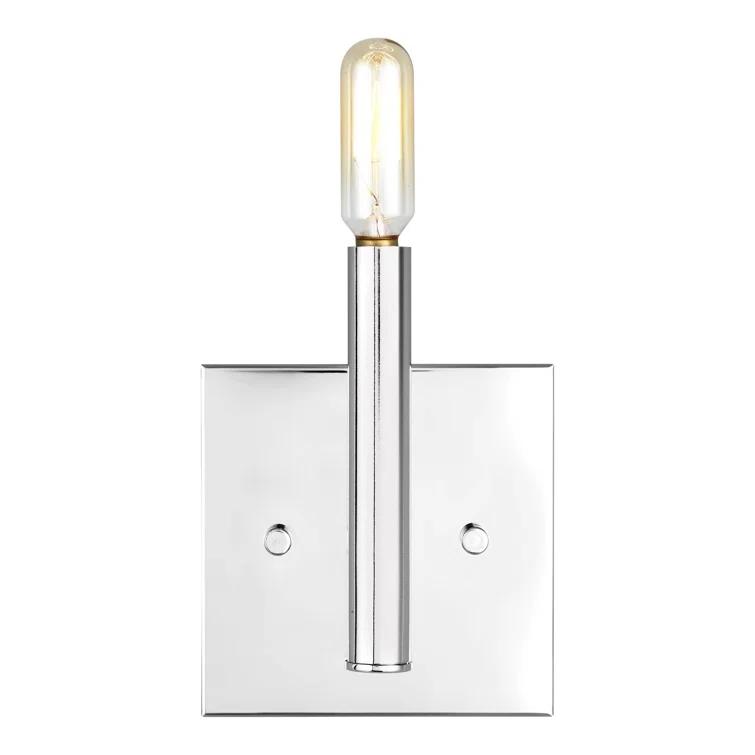 Chrome Direct Wired Electric Outdoor Wall Sconce