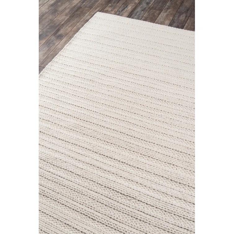 Kells Striped Handmade Ivory Area Rug