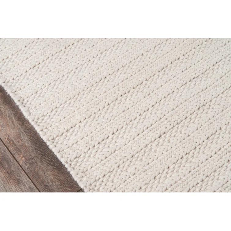 Kells Striped Handmade Ivory Area Rug